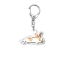 はらぺこCafeのねそべるミニレッキスさん Acrylic Key Chain