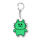 かっこにゃん！のかっこにゃんアクキー（緑） Acrylic Key Chain