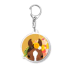 Atelier カントレラの花と馬 Acrylic Key Chain