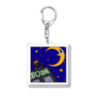 皐月木獏🍎DL販売中の月吠え2匹 Acrylic Key Chain