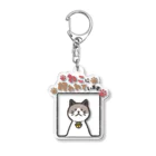 Atelier Zakiのねこに飼われています【ラグドール】 Acrylic Key Chain