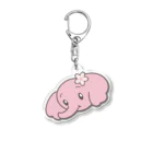 そぼろのぱおみん　桜 Acrylic Key Chain