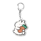 タヌキ シオリのうさぎときどきにんじん　カラー Acrylic Key Chain