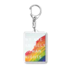 MONETのWE ARE EQUALLY HUMAN RIGHTS Acrylic Key Chain