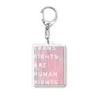 MONETのTRANS RIGHTS ARE HUMAN RIGHTS アクリルキーホルダー