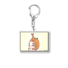 いきものだもののおやゆびのカブトムシくん Acrylic Key Chain