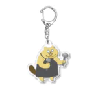 viva's SHOPのねこぜびーばーの師匠 Acrylic Key Chain