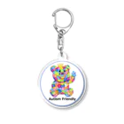 happy_autismのhalokuma-circle Acrylic Key Chain