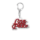 Love and PeaceのLove and Peace アクリルキーホルダー