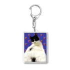 ねこのあしあと🐾の出荷前のオレピ Acrylic Key Chain