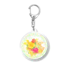 わんぽこショップのわんぽこ -flower- Acrylic Key Chain