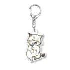 CAT⭐︎JUNKIEのおっさんみたいな猫 Acrylic Key Chain