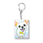 harupink🌸ペット似顔絵illustのイラストわんこ Acrylic Key Chain