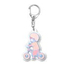 しいな　ゆうこのキックバイク練習中 Acrylic Key Chain