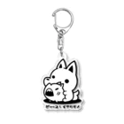 さばのさふぁりのビャッコとイナリサメ Acrylic Key Chain