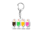 しろうめ庵ノSUZURIさんの昭和のフロートさん Acrylic Key Chain