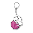 セイコウ スタンプのウザ～～い猫　毛玉 Acrylic Key Chain