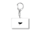 ニコ…🦆の疾走する鳩（背景白） Acrylic Key Chain