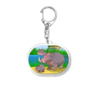 ZOO TYPHOONのカバ Acrylic Key Chain