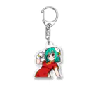 名前未定のドットガール　ロゴ背景ナシ Acrylic Key Chain