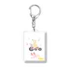 Art studio honeycomb shotのたちコギ（ぺんぶろーく）【コーギー、犬、動物】 Acrylic Key Chain