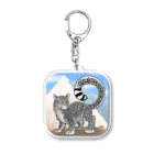 ZOO TYPHOONのユキヒョウ Acrylic Key Chain