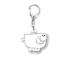 ぽるかの３歳画伯の「サメさん」 Acrylic Key Chain