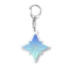 ほうせきやさんの和っぽくなった星（青） Acrylic Key Chain