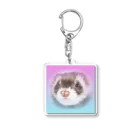 【フェレット】チョコちゃんねるwithミントのラブリーチョコ Acrylic Key Chain