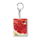 Tabetarinai Storeのpink grapefruit アクリルキーホルダー