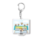 “すずめのおみせ” SUZURI店のここで待ってる Acrylic Key Chain