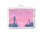 美夜乃闇の夢見心地 月に Acrylic Key Chain