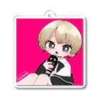 天使の輪のクラブにいる女 Acrylic Key Chain