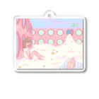 よつばのくもにのるゆめ Acrylic Key Chain