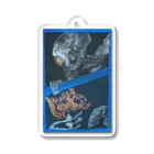 sayahartのgashadokuro BLUE（tokumiシリーズ） Acrylic Key Chain