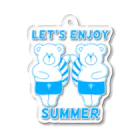  Millefy's shopのLET'S ENJOY SUMMER アクリルキーホルダー