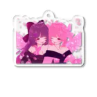 💐Color Clow Heart🥀/ 野口りず🐰のPhantom Sisters (Color&Spring) 誕生日イラストグッズ Acrylic Key Chain