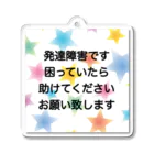 ドライ2のシンプル星B 発達障害　ADHD 注意欠陥多動症　注意欠如多動症　ASD 自閉症　自閉スペクトラム症　自閉症スペクトラム　LD 学習障害 Acrylic Key Chain
