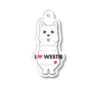 BISCUIT FACTORYのI LOVE WESTIE  Acrylic Key Chain