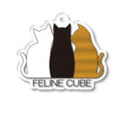 3x2x1のFELINE  CUBE  アクリルキーホルダー