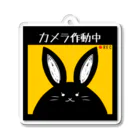 nianagoのうさぎ監視中 アクリルキーホルダー