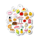 るんのへやの食べものフレンズ Acrylic Key Chain