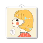 無糖 きな子のピアッシング（セリフ） Acrylic Key Chain