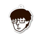 イヌぼうしの犬吠堂（いぬぼうどう）のメガネ男子 Acrylic Key Chain