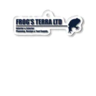 FROG'S TERRA LTDのシルエット　ロゴ　ディープシーブルー Acrylic Key Chain