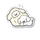 つむぎちゃん☁️*⋆のもこもこ&おひつじのクリアキーホルダー Acrylic Key Chain