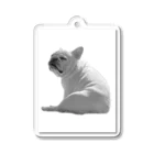 ロキの店の座り犬 Acrylic Key Chain