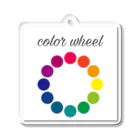 Have fun -HF-のcolor wheel Acrylic Key Chain