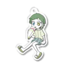 なすたちの休息のアイスと夏とペットボトル（そうげんちゃん） Acrylic Key Chain