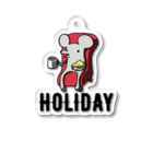 とんとんSHOPの休日のネズミくん Acrylic Key Chain